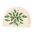 3.5" White, Green, and Red Hosting The Holidays Christmas Napkin Holder - IMAGE 1