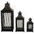 Lattice Style Metal Candle Lanterns - 22.75" - Black - Set of 3 - IMAGE 2