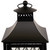Lattice Style Metal Candle Lanterns - 22.75" - Black - Set of 3