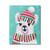 Snowy Weather Llama Wearing Scarf and Hat Stretched Canvas Wall Art, 24" x 30" - IMAGE 1