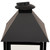 Rectangular Metal Candle Lanterns - 15.75" - Black - Set of 2
