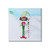 Christmas Elf with Hot Cocoa Snowy Winter Scene Stretched Canvas Wall Art, 30" x 30" - IMAGE 1