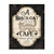 Black Cat Café Vintage Style Halloween Wall Sign, 10" x 15" - IMAGE 1