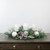30" Green Pine and Needle Triple Candle Holder with Pinecones and Christmas Ornaments - IMAGE 2