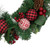 Red Bow and Mixed Foliage Artificial Christmas Wreath with Ornaments, 30-Inch - IMAGE 5