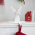 Set of 2 White Reindeer Head Christmas Stocking Holders 5.75" - IMAGE 2
