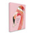 Christmas Santa "Flamingo All The Way" Stretched Canvas Wall Art, 30" x 40" - IMAGE 2