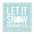 Nautical Winter “Let It Snow” Christmas Wall Sign, 12" x 12" - IMAGE 1