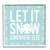 Nautical Winter “Let It Snow” Christmas White Framed Wall Art, 17” x 17” - IMAGE 1