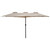 15' Outdoor Patio Market Umbrella with Hand Crank, Beige - IMAGE 1