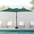 15' Outdoor Patio Market Umbrella with Hand Crank, Green - IMAGE 2