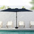 15' Outdoor Patio Market Umbrella with Hand Crank, Navy Blue - IMAGE 2