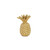 7.5" Gold Tropical Pineapple Tabletop Decoration - IMAGE 1