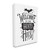 Bat and Spider Web "Welcome to our Hunted House" Halloween Canvas Wall Art, 16" x 20" - IMAGE 2