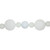 3-Finish Shatterproof Ball Christmas Garland - 6' x 4" - White - Unlit - IMAGE 5