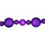 6' Purple Shatterproof Ball 3-Finish Christmas Garland - IMAGE 4