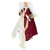 Angel with Lighted Candle Christmas Tree Topper - 14" - Burgundy and White - IMAGE 3