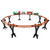 Lighted and Animated Christmas Train Set with Raised Track and Sound - 36pc - Red and Green - IMAGE 2