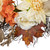 Dahlias, Maple Leaves and Berries Artificial Fall Harvest Floral Twig Wreath - 22" - IMAGE 4