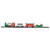 16 Pc Silver and Red Battery Operated Lighted and Animated Christmas Holiday Train Set with Sound - IMAGE 3