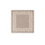 8.5 ' x 8.50' Beige Island-Inspired Square Area Throw Rug - IMAGE 1