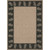 3.75' x 5.5' Beige and Black Bordered Rectangular Area Throw Rug - IMAGE 1