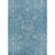 7.5' x 10.75' Ocean Blue and Ivory Floral Rectangular Outdoor Area Throw Rug - IMAGE 1