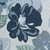4' x 5.8' Gray and Blue Floral Rectangular Outdoor Area Throw Rug - IMAGE 2