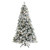 5' Pre-Lit Flocked Vermont Pine Artificial Christmas Tree, Warm Clear LED Lights - IMAGE 1