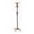 70" Red Metallic Finish Contemporary Coat Rack with Hanging Hooks - IMAGE 1