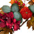 Artificial Floral and Pinecone Fall Harvest Wreath - 22" - Orange and Burgundy - IMAGE 6