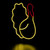 Pre-lit LED Turkey Thanksgiving Neon Wall or Window Decoration - 15" - Yellow and Red - IMAGE 5