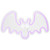 LED Neon Lighted Halloween Bat Wall or Window Decoration - 15" - Purple - IMAGE 2