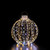 LED Lighted 3D Beaded Ball Ornament Outdoor Christmas Decorations - Candlelight Clear - Set of 3