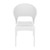 32" White Patio Wickerlook Stackable Dining Chair - IMAGE 3