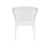32" White Patio Wickerlook Stackable Dining Chair - IMAGE 5