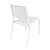 34" White Outdoor Patio Wickerlook Dining Chair - IMAGE 2