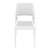 34" White Outdoor Patio Wickerlook Dining Chair - IMAGE 3