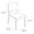 34" White Outdoor Patio Wickerlook Dining Chair