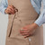 Adjustable Unisex Kitchen Apron with Large Pocket - 32" - Tan - IMAGE 2