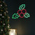 LED Holly Berries Neon Lighted Christmas Wall or Window Decoration - 12" - IMAGE 3