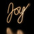 LED Joy Neon Lighted Christmas Wall or Window Decoration - 15"