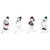 Winter Ready Glitter Snowman Christmas Stocking Holders - 7" - Set of 4 - IMAGE 4