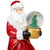 9" Old-World Santa with Snow Globe Christmas Stocking Holder