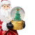 9" Old-World Santa with Snow Globe Christmas Stocking Holder