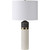 29.5" Natural White and Black 3-Way Switch Table Lamp - IMAGE 1