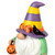 6" Black Cat, Ghost and Jack-O-Lantern Halloween Gnome Figurines - Set of 3