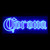 17" Blue LED Lighted Corona Logo NEON Wall Sign - IMAGE 1