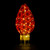 LED Lighted Retro Light Bulb Outdoor Christmas Decoration - 32" - Red - Warm White - IMAGE 3