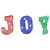 14" LED Lighted Traditional Colored 'Joy' Outdoor Christmas Decoration - IMAGE 4
